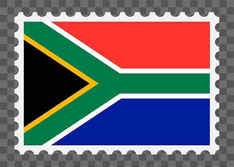 South Africa Flag Stamp Png Free Png Rawpixel