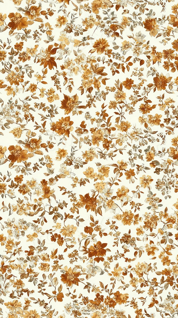 Vintage Florals Calico Wallpaper Pattern Free Photo Illustration