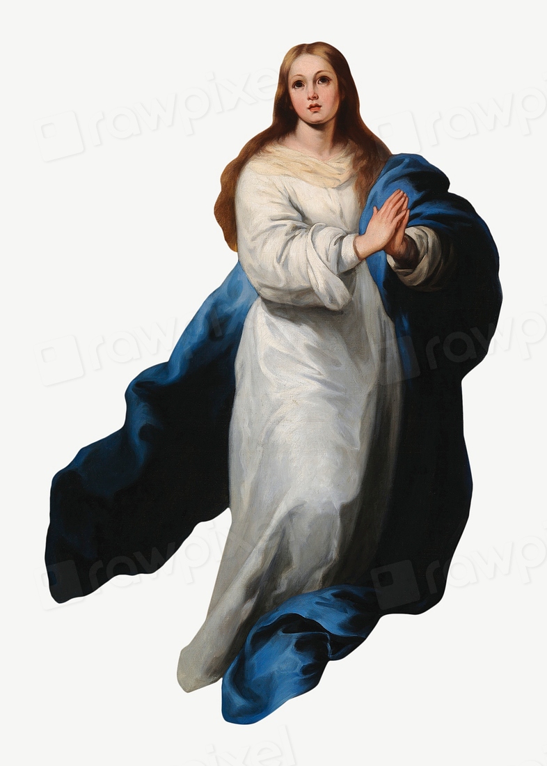 Immaculate Conception Escorial Copy Murillo Free Psd Illustration