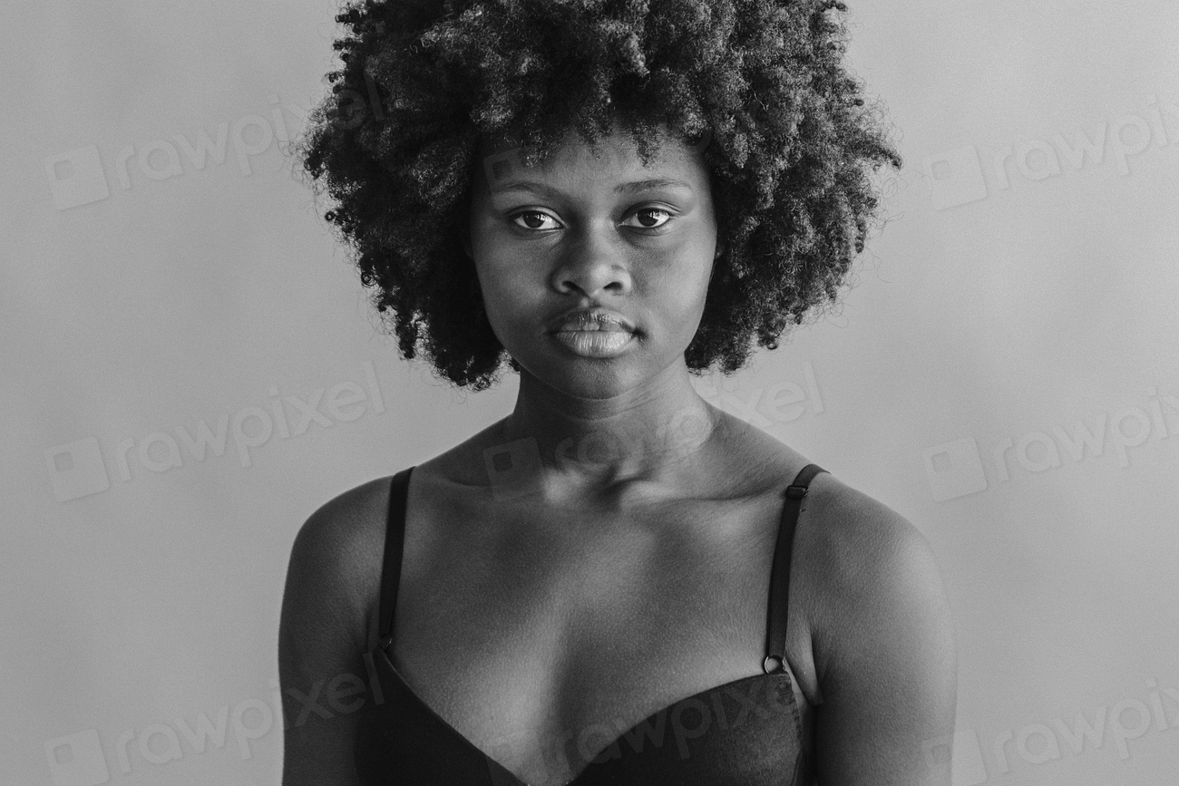 Beautiful Naked Black Woman With Afro Photo Rawpixel