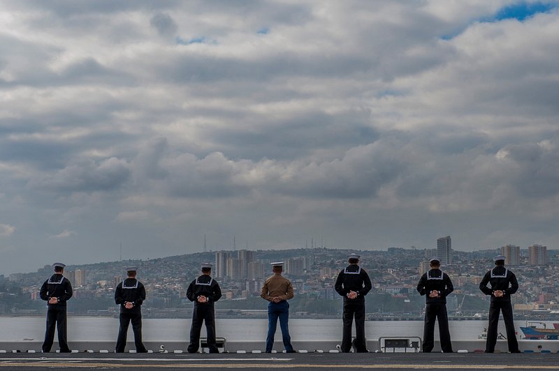 U S Sailors And Marines Man Free Photo Rawpixel