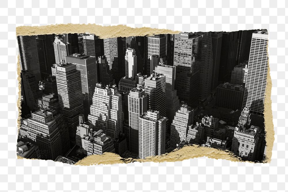 Grayscale City Buildings Png Sticker Free Png Rawpixel