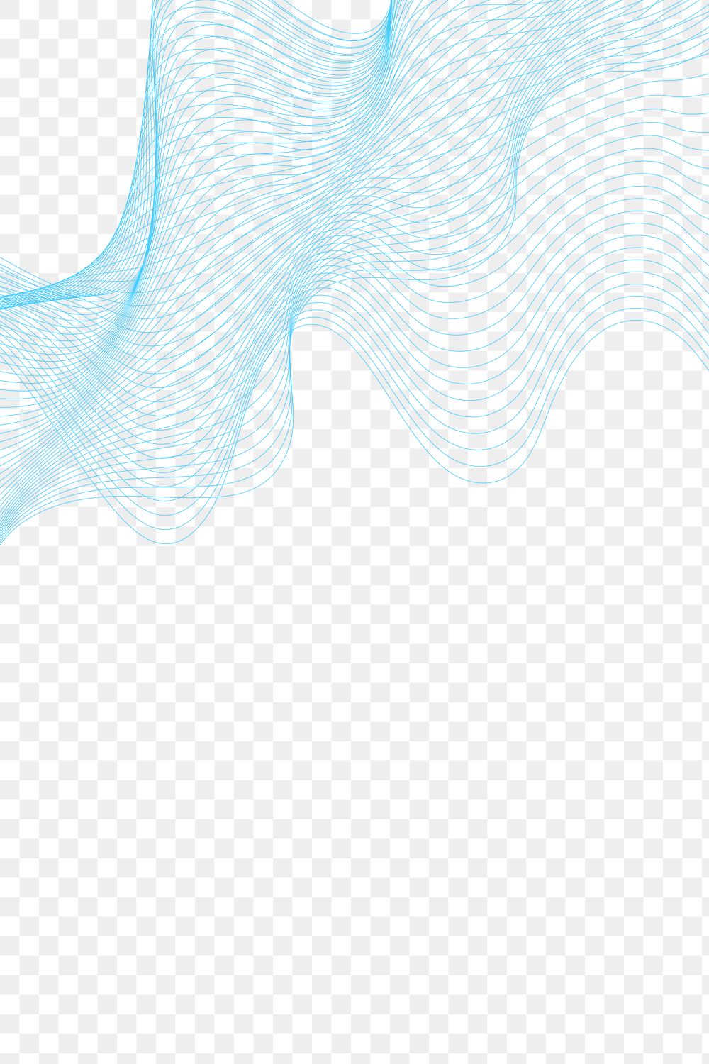 Blue Swirly Abstract Line Design Free PNG Sticker Rawpixel