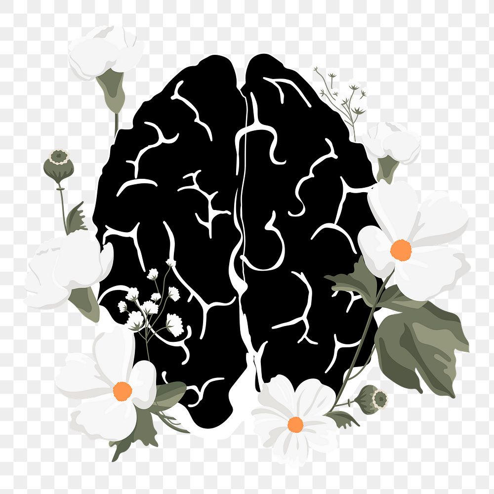 Brain Flower Png Sticker Transparent Premium Png Rawpixel