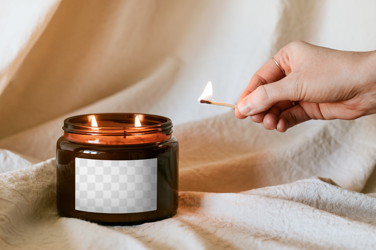 Scented Candle Jar Png Mockup Premium Png Rawpixel