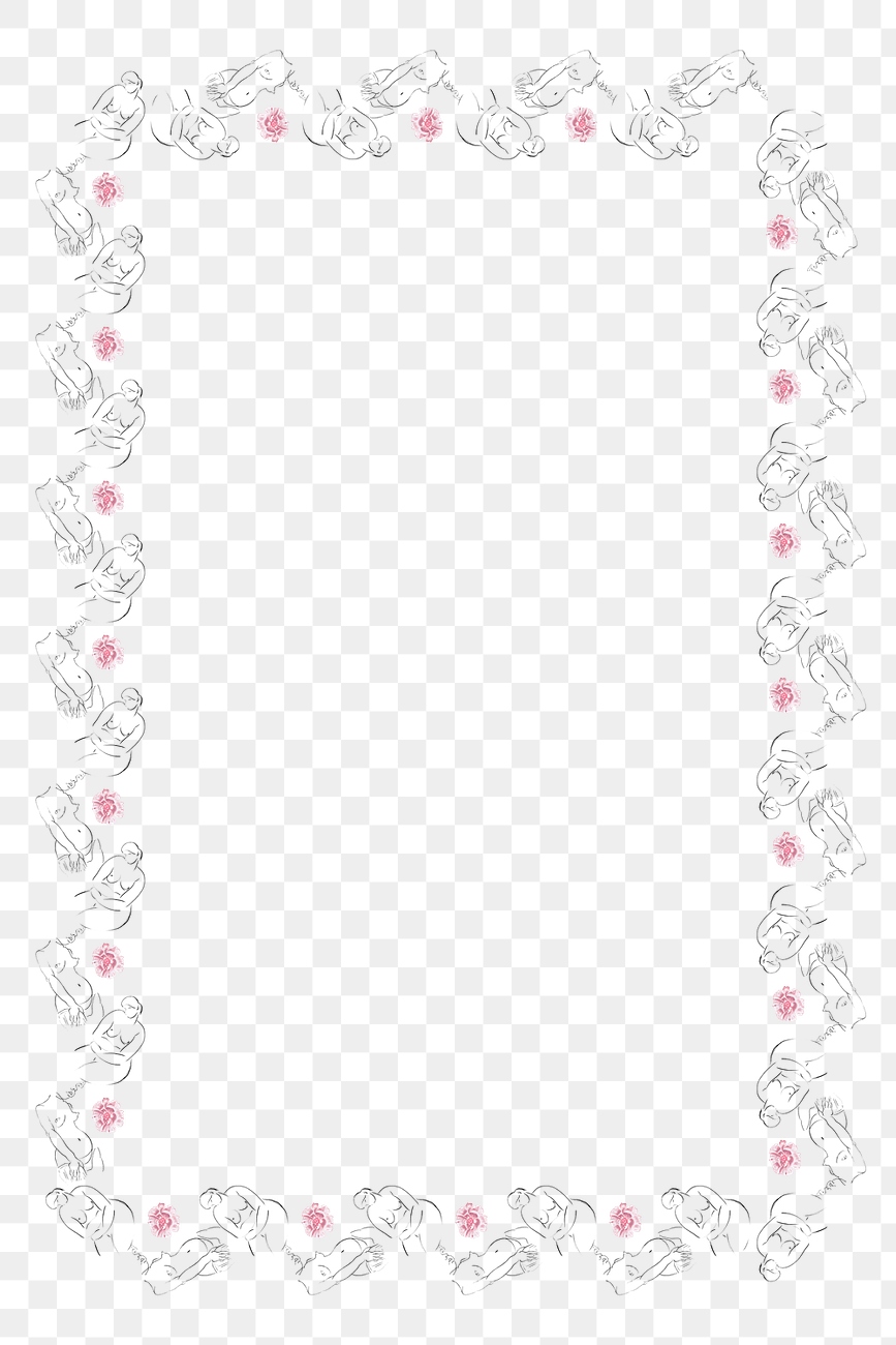 Nude Pattern Png Frame Naked Free PNG Rawpixel