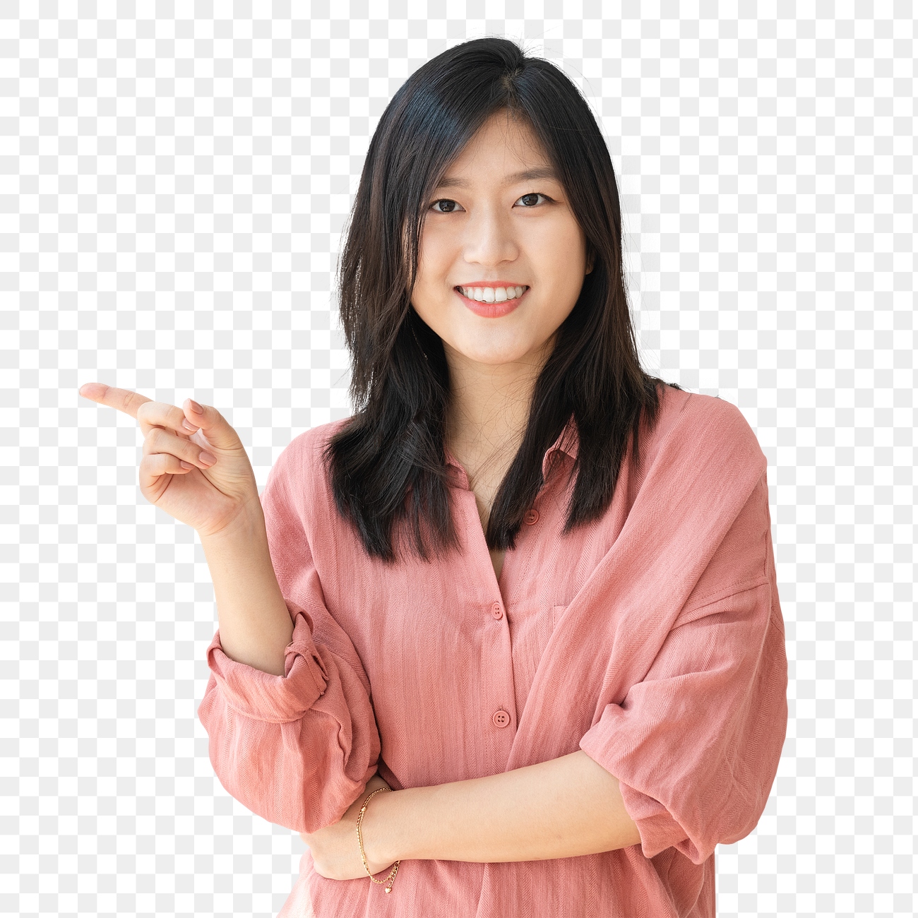 Happy Asian Woman Png Studio Premium Png Sticker Rawpixel