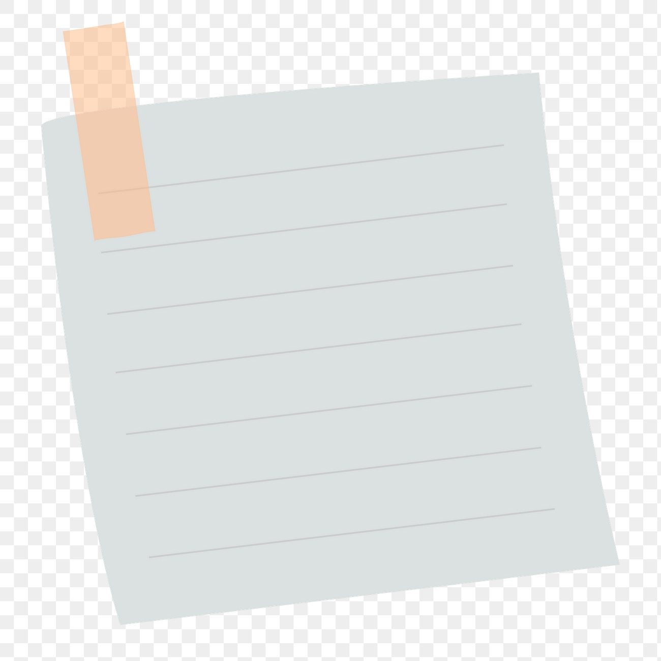 Blank Lined Notepaper Set Sticky Premium Png Sticker Rawpixel