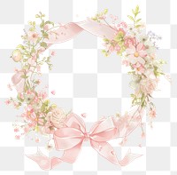 Coquette Frame Blossom Dessert Wedding Free Png Rawpixel