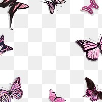 Pink Holographic And Glittery Butterfly Premium Png Rawpixel