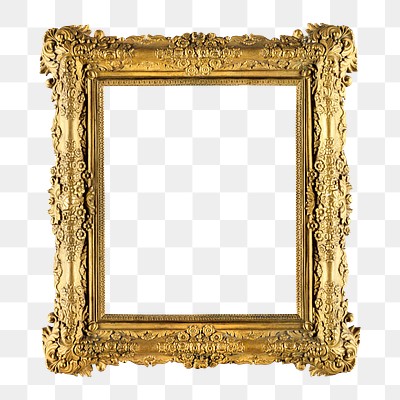 Gold Picture Frame Png Mockup Premium Png Rawpixel