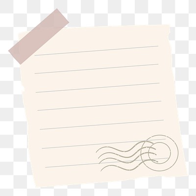 Blank Lined Notepaper Set Sticky Premium Png Sticker Rawpixel