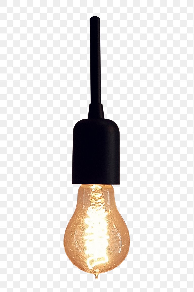 Hanging Light Bulb Png