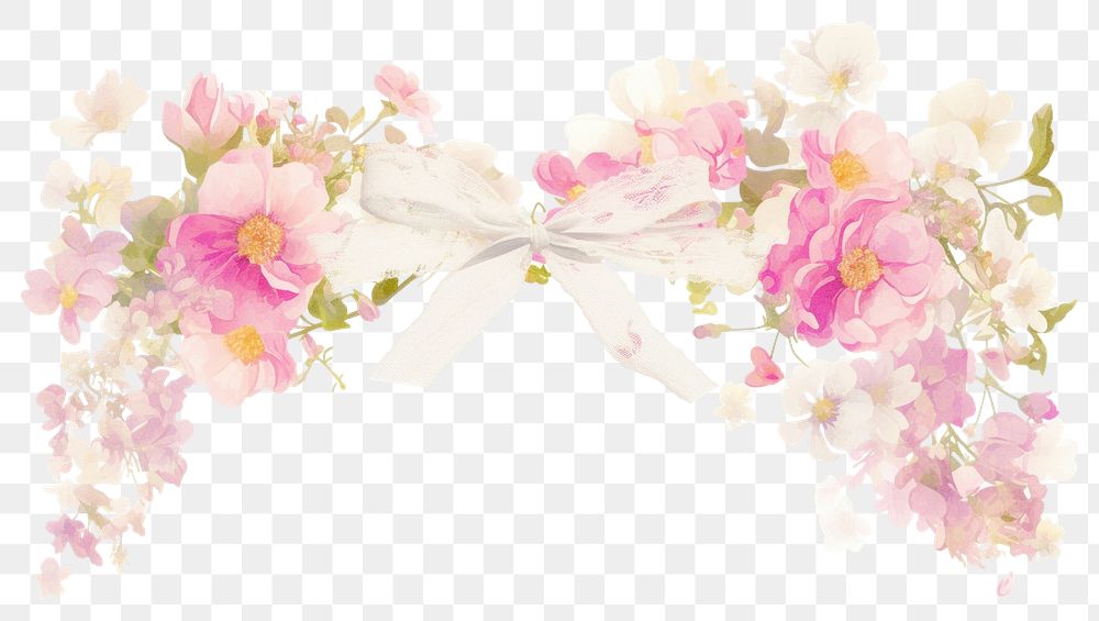 Png Coquette Flower Border Art Free Png Rawpixel