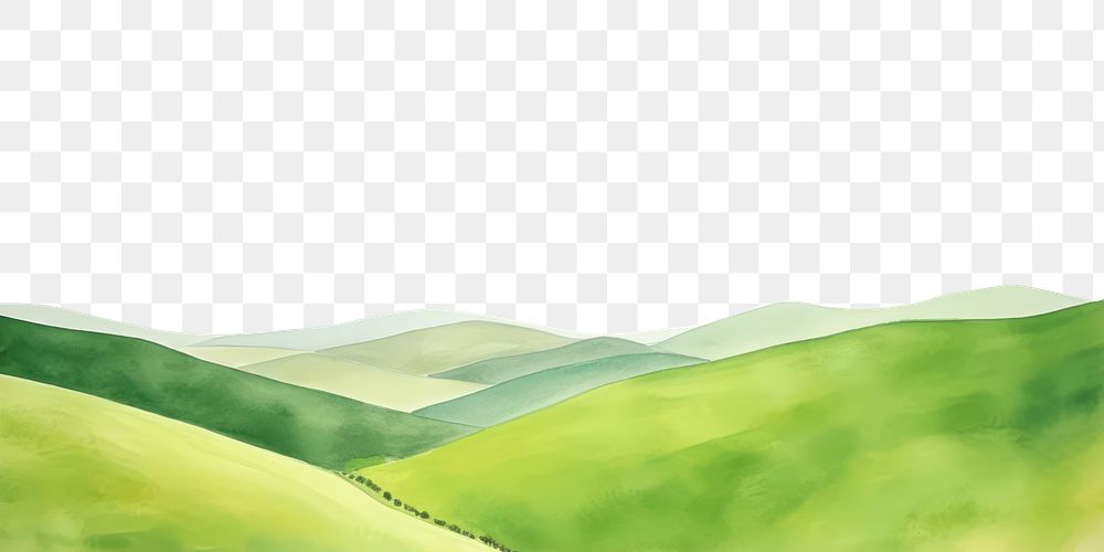 Png Green Rolling Hills Landscapes Free Png Rawpixel