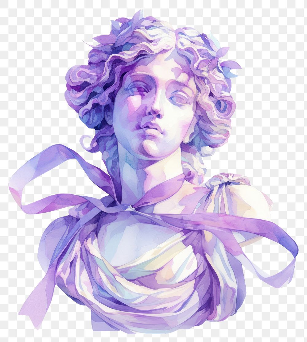 PNG Purple Coquette Woman Greek Free PNG Rawpixel