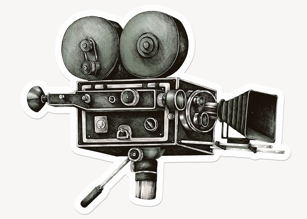 Vintage Movie Camera Drawing Illustration Premium Photo Rawpixel