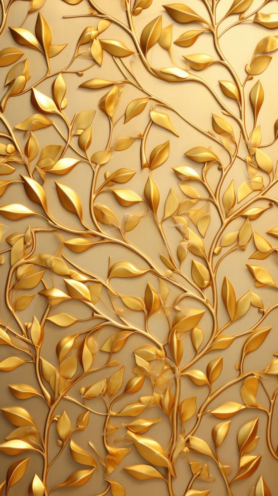 Gold Vine Bas Relief Pattern Free Photo Rawpixel