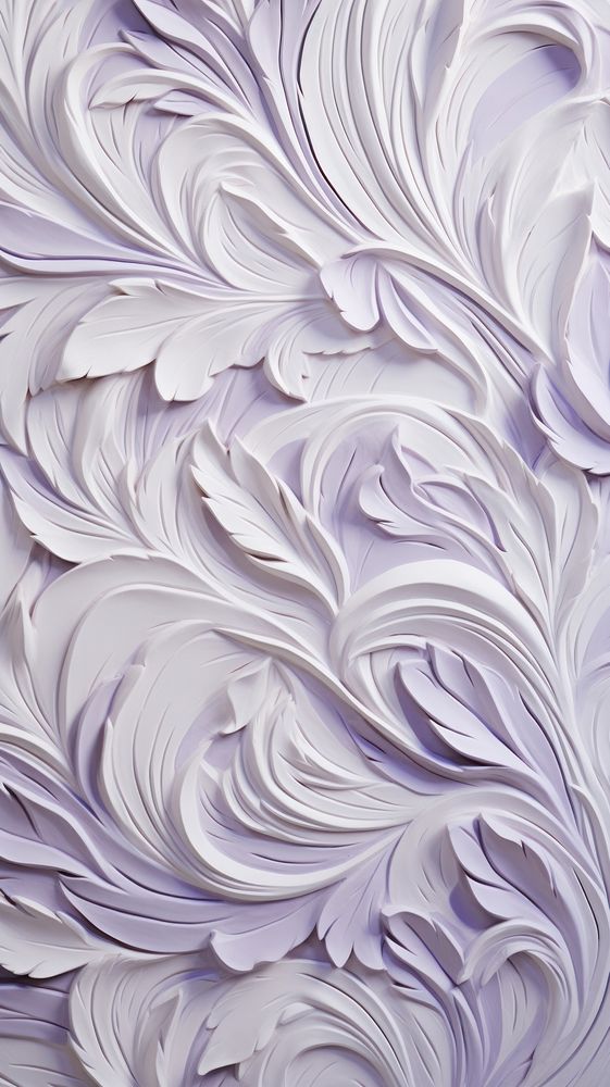 Lavender Bas Relief Pattern White Premium Photo Rawpixel