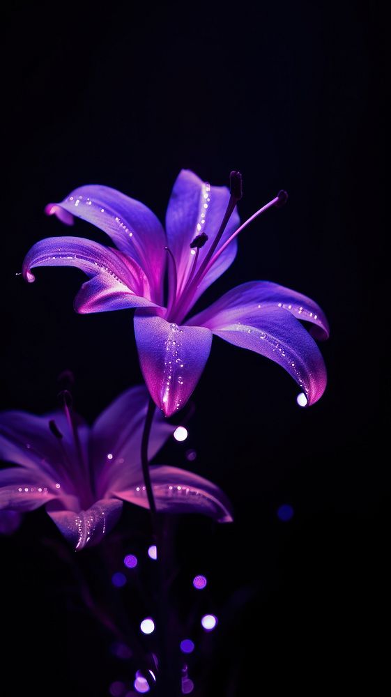 Purple Light Flower Blossom Petal Premium Photo Rawpixel