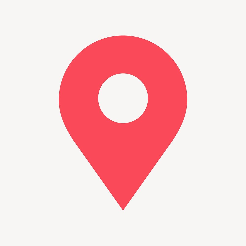 Location Pin Icon Flat Graphic Premium Vector Rawpixel