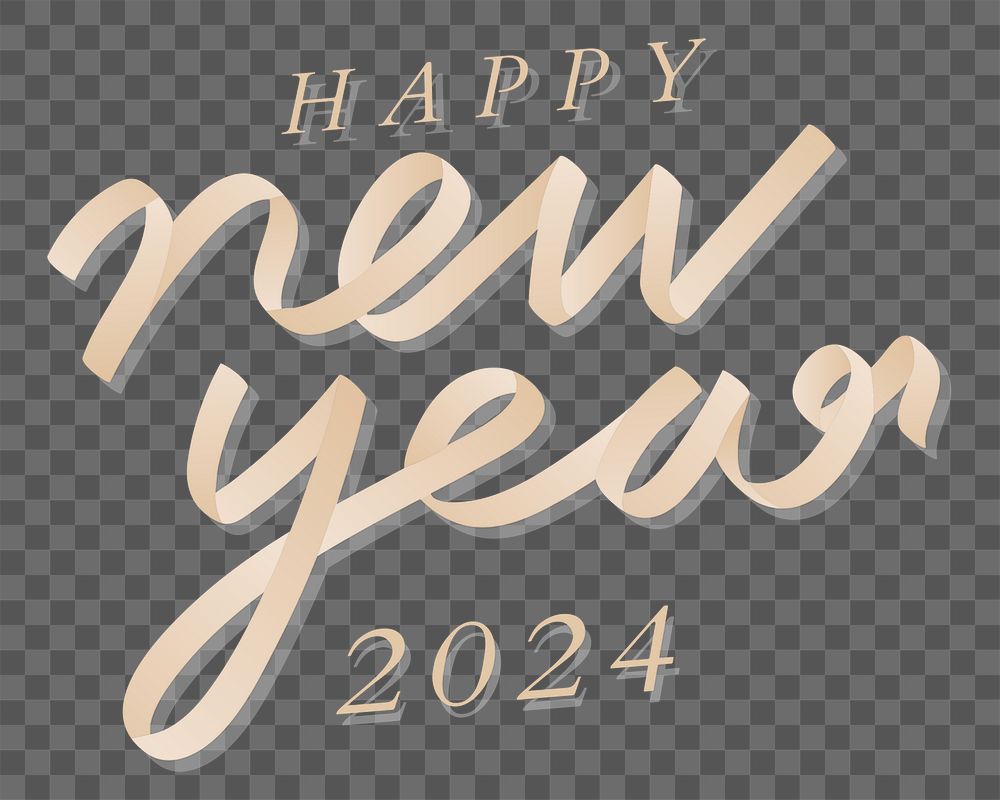 Happy new year 2025 png Free PNG Sticker rawpixel