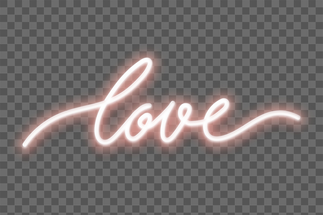 Love neon word transparent png | Premium PNG Sticker - rawpixel