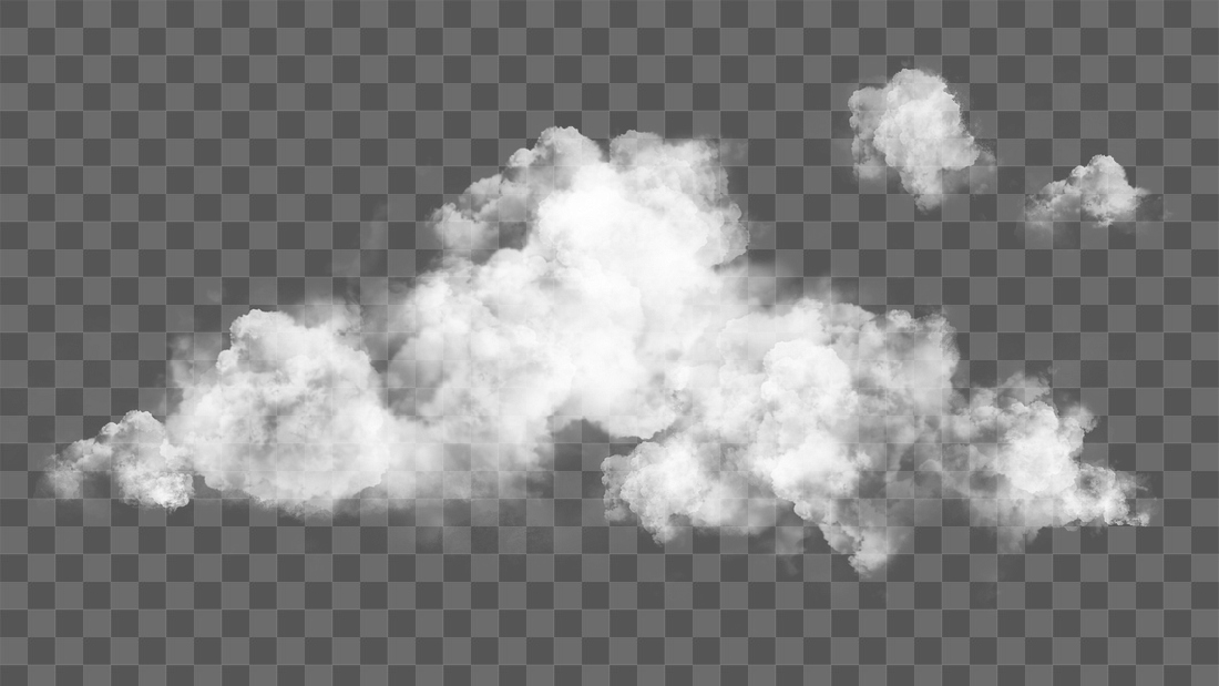 Png realistic cloud design element | Premium PNG Sticker - rawpixel