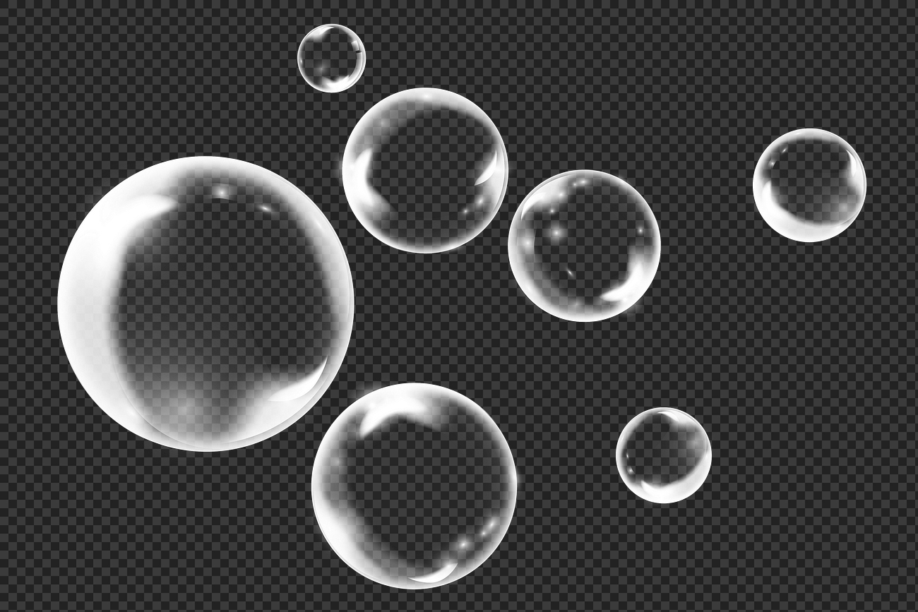 Png clear bubbles element, transparent | Premium PNG - rawpixel