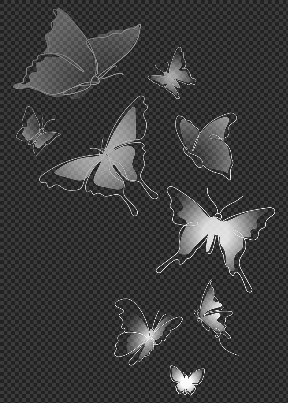 White butterflies png sticker, aesthetic Premium PNG rawpixel