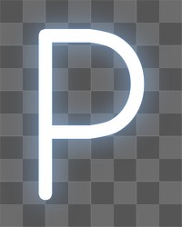 Letter P png white alphabet, transparent background