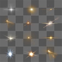 Light effect png cut out set