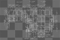 PNG building plan, digital element, transparent background