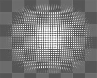 PNG dotted sphere shape, digital element, transparent background
