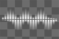 PNG soundwave graph, digital element, transparent background