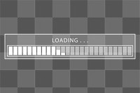 PNG loading  bar, digital element, transparent background