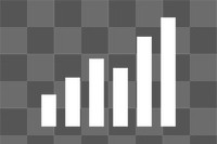 PNG growth bar graph, digital element, transparent background