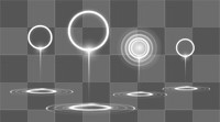 PNG rising circle, digital element, transparent background
