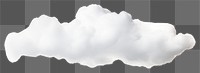 PNG Fluffy white cloud isolated