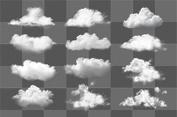 PNG white cloud effect