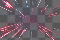 PNG Dynamic futuristic light speed burst