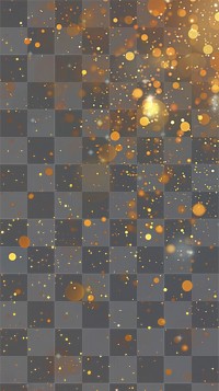 A dark background with gold glitter falling medication astronomy lighting.