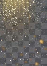 Black background with golden glitter and stars light fireworks astronomy.