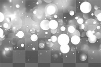 PNG Elegant bokeh light gray background