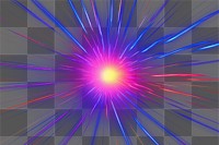 PNG vibrant cosmic explosion art