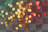 PNG Gold glitter confetti bokeh background lights accessories.