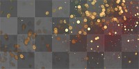 PNG Gold glitter confetti bokeh background sparkles glowing.