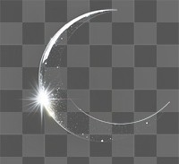 PNG Crescent moon symbol background effect night.