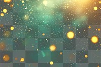 PNG Abstract background with golden bokeh lights and glitter on a dark green backdrop abstract festive night.