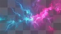 PNG Lightning bolts storm interstellar background.